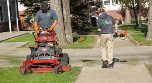 Professional lawn mowing and maintenance services by an industry leader, Miller Yard Care & Construction.